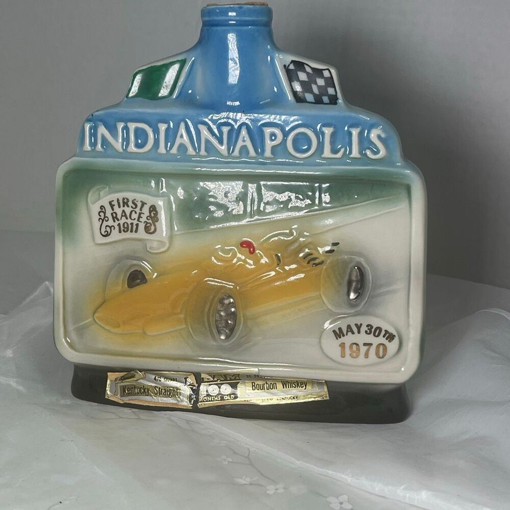 VTG 70’s Jim Beam Indianapolis Motor Speedway 54Th Indy 500 decanter.